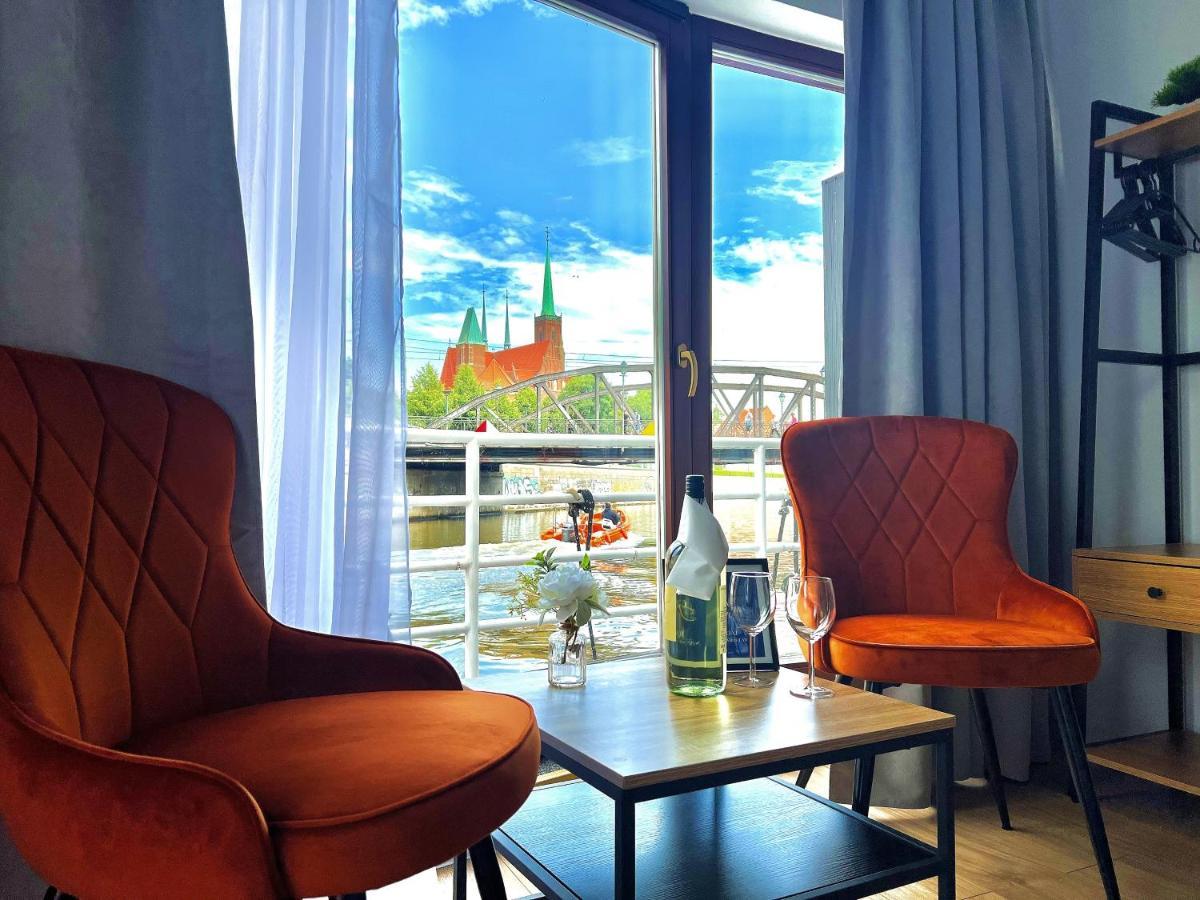 Great Polonia River Boat Apartments Wroclaw Bagian luar foto