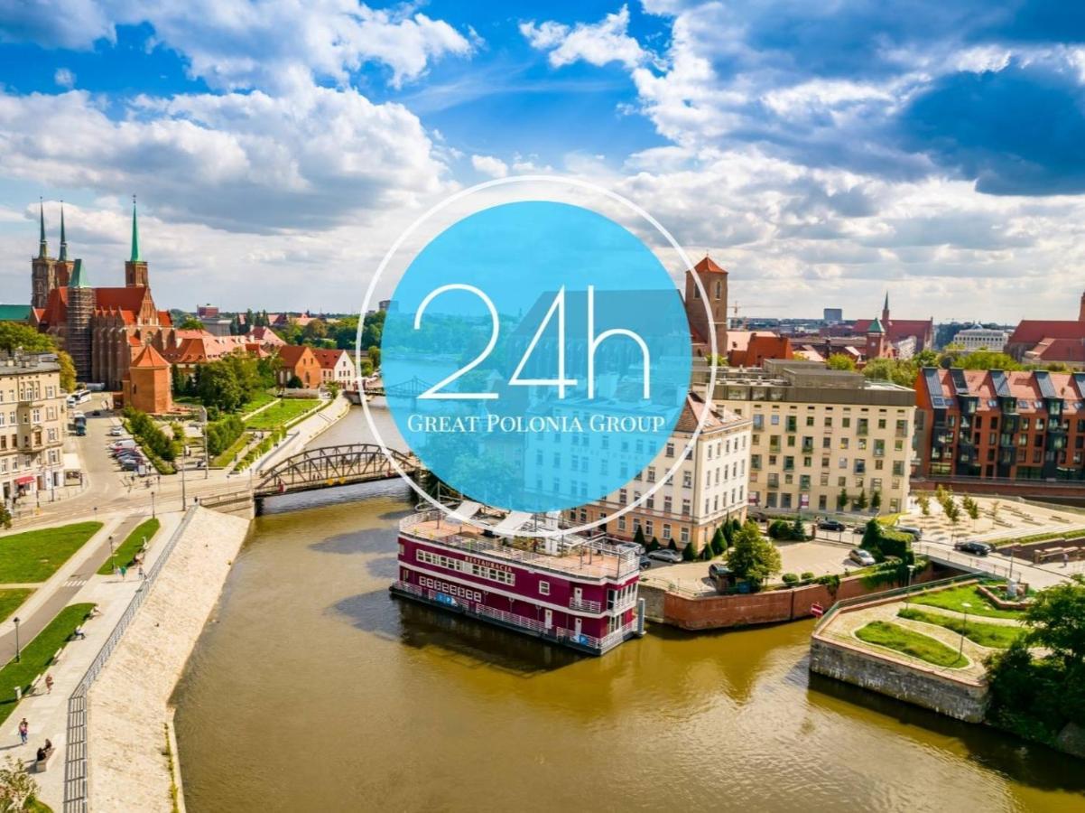 Great Polonia River Boat Apartments Wroclaw Bagian luar foto
