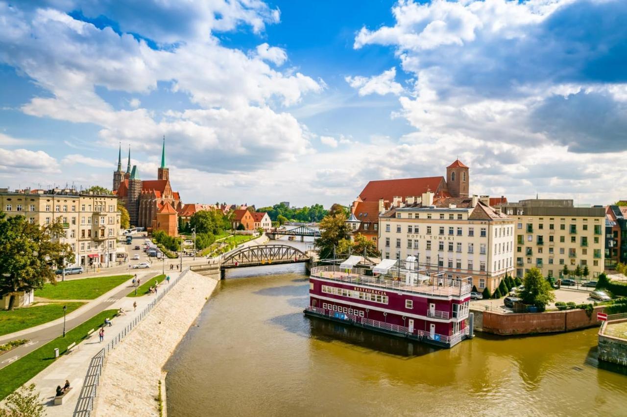 Great Polonia River Boat Apartments Wroclaw Bagian luar foto