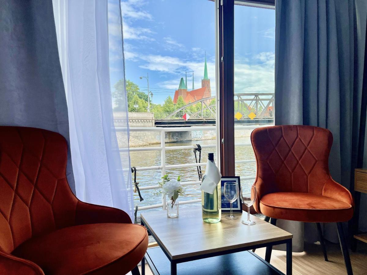 Great Polonia River Boat Apartments Wroclaw Bagian luar foto