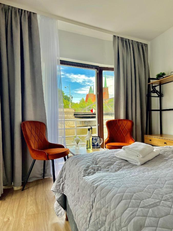 Great Polonia River Boat Apartments Wroclaw Bagian luar foto