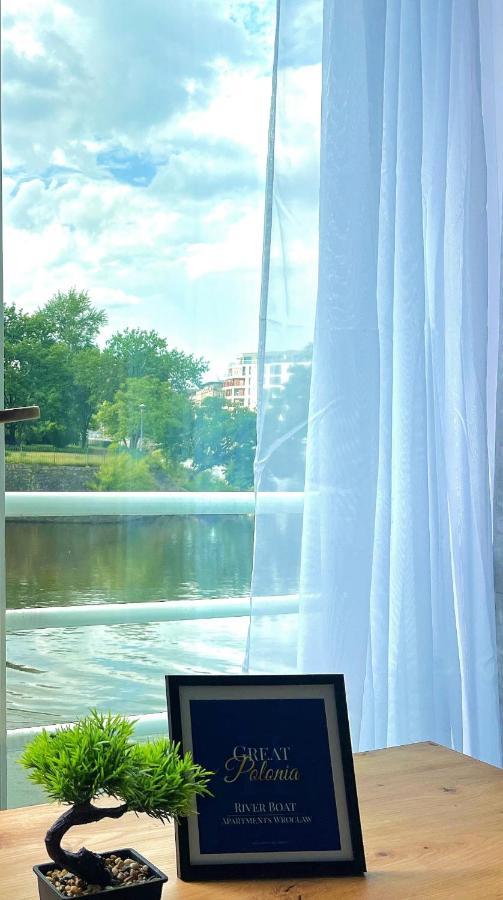 Great Polonia River Boat Apartments Wroclaw Bagian luar foto