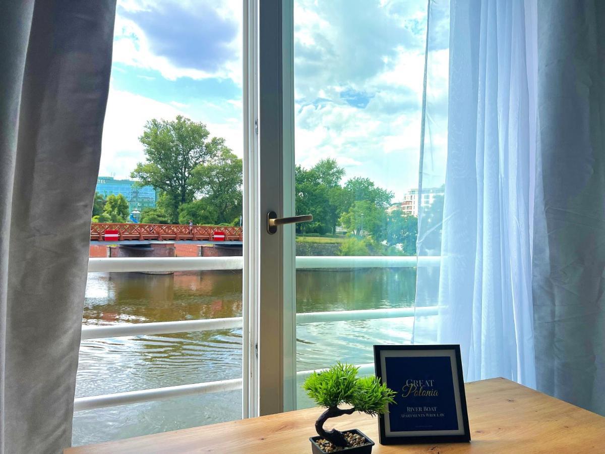 Great Polonia River Boat Apartments Wroclaw Bagian luar foto