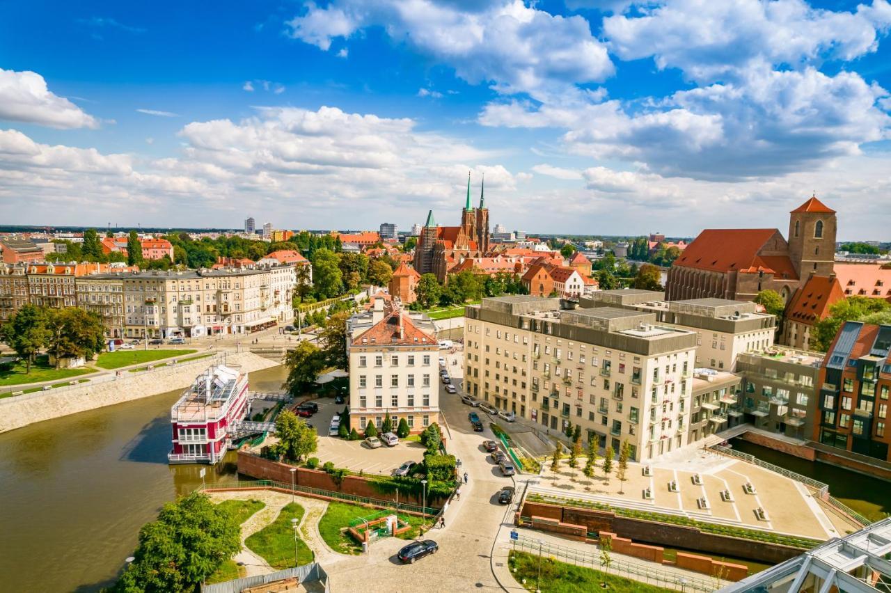 Great Polonia River Boat Apartments Wroclaw Bagian luar foto