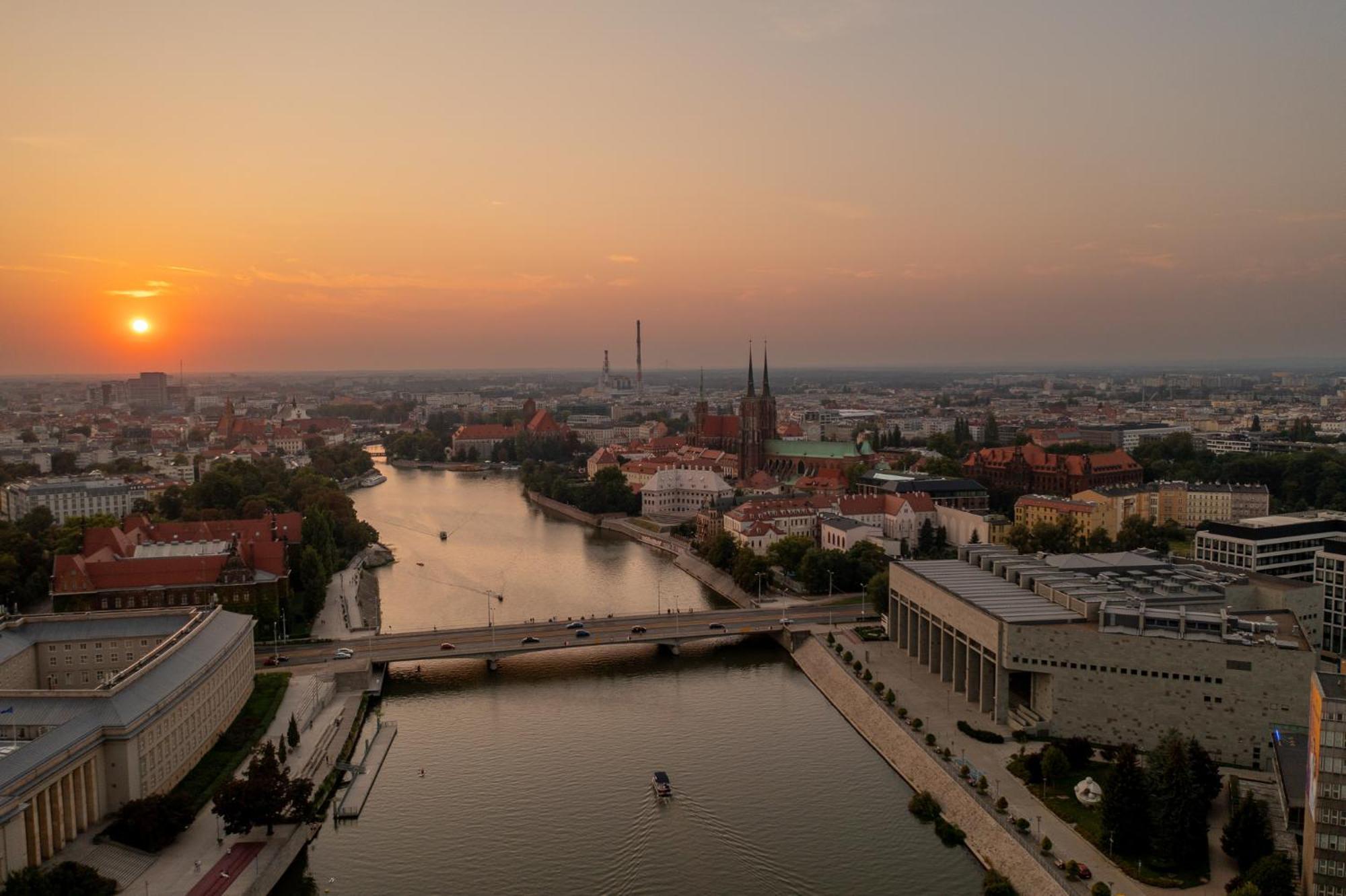 Great Polonia River Boat Apartments Wroclaw Bagian luar foto
